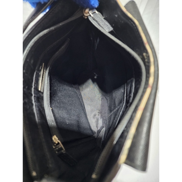 Burberry Vintage Nova Check Canvas Shoulder Bag Beige/Black - Picture 13 of 13